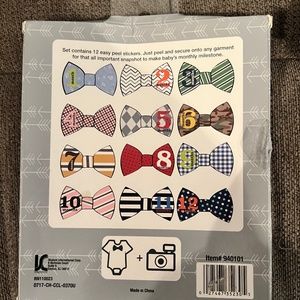 Baby boy month bow ties